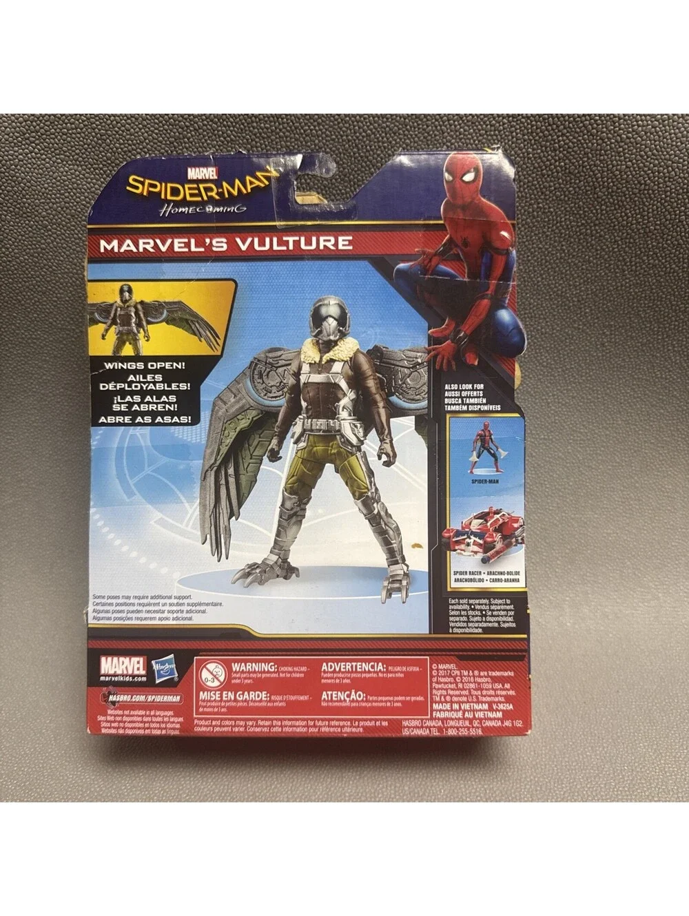 Spider-man Homecoming Marvel's Vulture With Squeeze Legs 6” Action Figure Hasbro